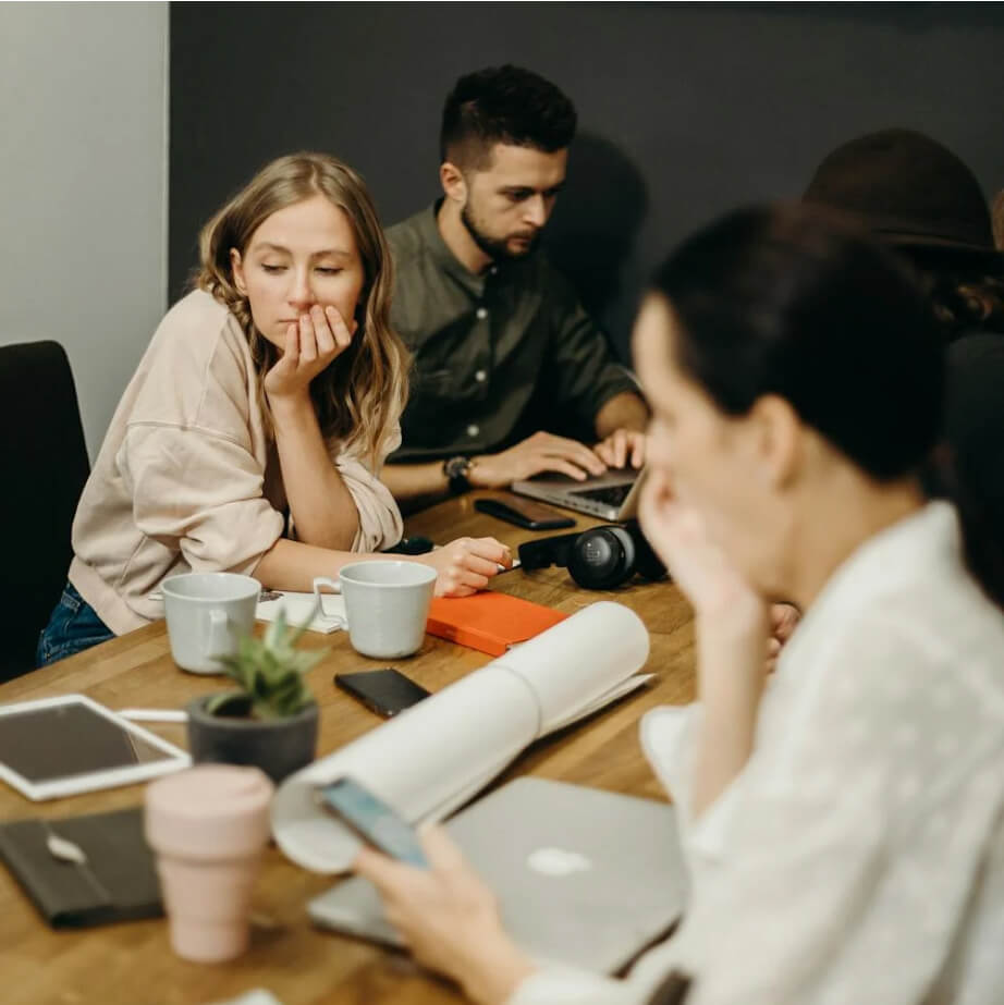 business team having meeting